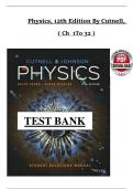 Solution Manual for Physics&comma; 12th Edition &ndash; Cutnell&comma; Johnson&comma; Young & Stadler &vert; Chapters 1&ndash;32 &vert; Latest Graded A&plus;