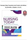 Nursing Today&colon; Transition and Trends &ndash; Test Bank &lpar;11th Edition&comma; Zerwekh &vert; 9780323810159&rpar; &vert; Chapters 1&ndash;26 with Answers and Rationales