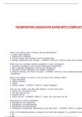 TEAMCENTER ASSOCIATE EXAM WITH COMPLETE SOLUTIONS
