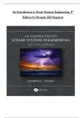 Solutions Manual for An Introduction to Sonar Systems Engineering &lpar;2nd Edition&comma; Ziomek&rpar; &vert; Complete Chapters