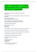 QUIZ 2 HONDROS 172 EXAM QUESTIONS WITH CORRECT DETAILED ANSWERS 