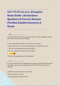 HESI 799 RN Exit Exam &vert;Complete Study Guide &vert; Actual Exam Questions & Correct Answers &lpar;Verified Detailed Answers&rpar; A Grade&period;      