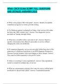 HFMA CRCR EXAM SCRIPT FULL QUESTIONS AND DETAILED ANSWERS 2025