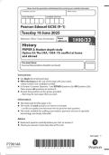 2025 Pearson Edexcel Level 1&sol;Level 2 GCSE &lpar;9&ndash;1&rpar; History PAPER 3&colon; Modern depth study  Option 33&colon; The USA&comma; 1954&ndash;75&colon; conflict at home and abroad Combined Question Paper & Marking Scheme