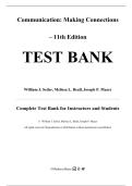Test Bank &mdash; Communication&colon; Making Connections&comma; 11th Edition &mdash; William J&period; Seiler&comma; Melissa L&period; Beall&comma; Joseph P&period; Mazer