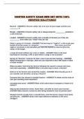 HUNTER SAFETY EXAM NEW SET WITH 100&percnt; VERIFIED SOLUTIONS&excl;&excl;