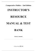 Instructor&rsquo;s Resource Manual & Test Bank &mdash; Comparative Politics&comma; 2nd Edition &mdash; David J&period; Samuels