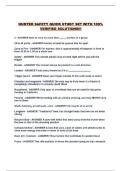 HUNTER SAFETY QUICK STUDY SET WITH 100&percnt; VERIFIED SOLUTIONS&excl;&excl;&excl;