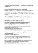 ILLINOIS DRIVER-S PERMIT TEST QUESTIONS AND ANSWERS