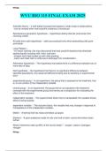 WVU BIO 115 FINAL EXAM 2025