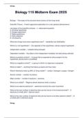 Biology 115 Midterm Exam 2025