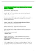 CPDT KA Study Guide Exam Questions And Answers Latest Graded A&plus;