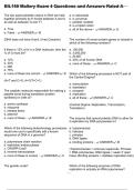 BIL150 Mallery Exam 4 Questions and Answers Rated A