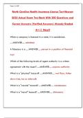 North Carolina Health Insurance License Exam 2025&colon; 200 Practice Questions & Test Bank