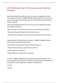 HCR 240 Final Exam 373 Questions with Verified Answers&comma;100&percnt;CORRECT