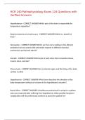 HCR 240 Pathophysiology Exam 124 Questions with Verified Answers&comma;100&percnt;CORRECT