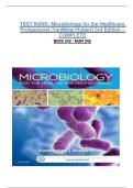 TEST BANK&colon; Microbiology for the Healthcare Professional &lpar;VanMeter & Hubert&rpar; 3rd Edition - COMPLETE