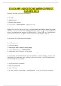 533 EXAM 1 QUESTIONS WITH CORRECT ANSWERS 2025&period;