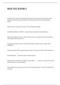 NAS 101 EXAM 1 Questions with Correct Answers
