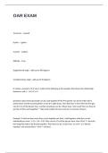 OAR EXAM QUESTIONS WITH CORRECT ANSWERS