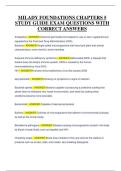 MILADY FOUNDATIONS CHAPTERS 5 STUDY GUIDE EXAM QUESTIONS WITH CORRECT ANSWERS