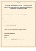 WESTCOTT MICROBIO FINAL EXAM A&B WITH ALL 600 QUESTIONS AND CORRECT DETAILED SOLUTIONS LATEST UPDATE JUST RELEASED THIS YEAR