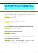 Final Real Estate Exam 2026 Prep Questions with  Verified Answer Explanations Latest Update Grade  A&plus;
