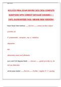 NYU ECG Final Exam 2025&colon; Study Guide & Practice Test