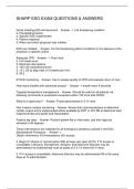 SHARP ESO EXAM QUESTIONS & ANSWERS