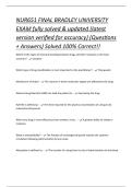 NUR651 FINAL BRADLEY UNIVERSITY EXAM fully solved & updated &lpar;latest version verified for accuracy&rpar; &lpar;Questions &plus; Answers&rpar; Solved 100&percnt; Correct&excl;&excl;