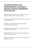 TEST BANK FOR PRIMARY CARE INTERPROFESSIONAL COLLABORATIVE PRACTICE 7TH EDITION COMPREHENSIVE STUDY GUIDE 2026