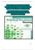 Contemporary Practical&sol;Vocational Nursing &ndash; 9th Edition &lpar;Kurzen & Barrett&rpar; &ndash; Complete Test Bank &lpar;Chs 1&ndash;16&rpar; &ndash; Verified Exam Questions & Answers