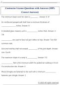 Contractor License Questions with Answers &lpar;100&percnt;  Correct Answers&rpar;