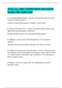 TEXAS ALL LINES CERTIFICATION EVALUATION EXAMS PREP GUIDE 2026