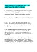 TEXAS ALL LINES EXAMINATION TEST FULL QUESTIONS AND SOLUTIONS 2026
