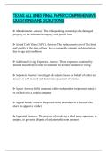 TEXAS ALL LINES FINAL PAPER COMPREHENSIVE QUESTIONS AND SOLUTIONS