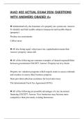 IAAO 402 ACTUAL EXAM 2026 QUESTIONS WITH ANSWERS GRADED A&plus;