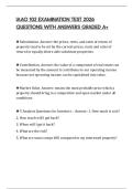 IAAO 102 EXAMINATION TEST 2026 QUESTIONS WITH ANSWERS GRADED A&plus;
