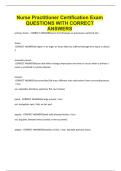 NP Assessment   ACTUAL  EXAM  QUESTIONS WITH CORRECT DETAILRD  ANSWERS RATED A&plus; LATEST  UPDATE 
