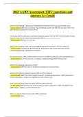AARP Assessment &lpar;UHC&rpar; 20252026 &ndash; Questions and Answers &ndash; A&plus; Grade Study Material