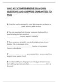 IAAO 402 COMPREHENSIVE EXAM 2026 QUESTIONS AND ANSWERS GUARANTEED TO PASS