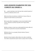 IAHSS ADVANCED EXAMINATION TEST 2026 COMPLETE Q&A GRADED A&plus;