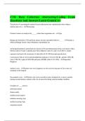 CTR Data Collection Abstracting&sol;Coding Exam Questions And Answers Latest Graded A&plus;