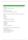 CTR Exam Questions And Answers Latest Graded A&plus;