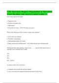 CTR Operations Registry Organization & Operations Exam Questions And Answers Latest Graded A&plus;