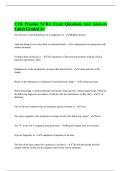 CTR Practice NCRA Exam Questions And Answers Latest Graded A&plus;