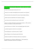 CTR Study Set Exam Questions And Answers Latest Graded A+