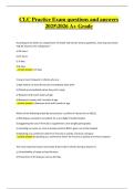  CLC Practice Exam &vert; Verified Questions & Correct Answers &vert; Latest A&plus; Grade &vert; 2025&sol;2026 Edition