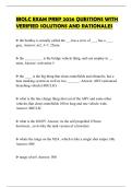 IBOLC EXAM PREP 2026 QUESTIONS WITH VERIFIED SOLUTIONS AND RATIONALES