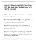 ICC AST INSTALLATION&sol;RETROFITTING EXAM PREP TEST BANK 2026 FULL QUESTIONS WITH VERIFIED ANSWERS